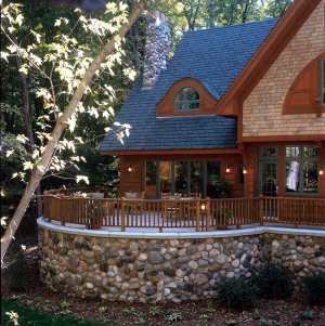 Stone Cottage House Plans on Wonder        This Cozy Wood Clapboard    Shingle And Stone Cottage