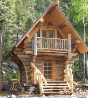 House design chalet style log cabin