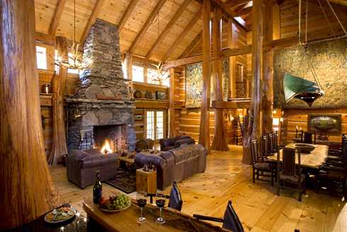 Log Home Interiors Great Rooms