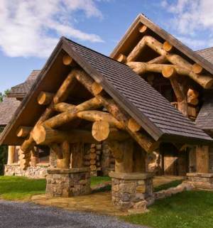 The log home house plans featured here showcase an astounding rustic 