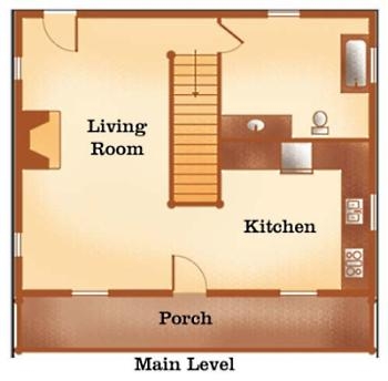 Small Log Cabin Floor Plans