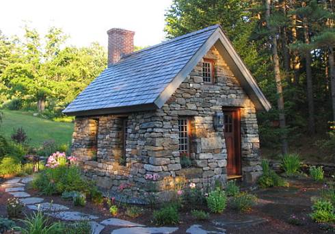 Small Stone Cottage Cabin