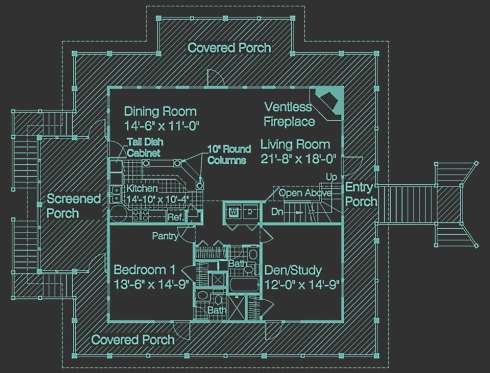 cottage plans with porches