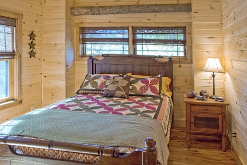 fishing cabin bedroom