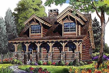 log cabin floor plan