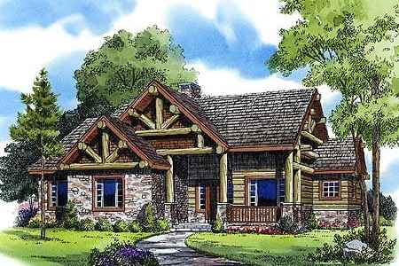 log cabin floor plan