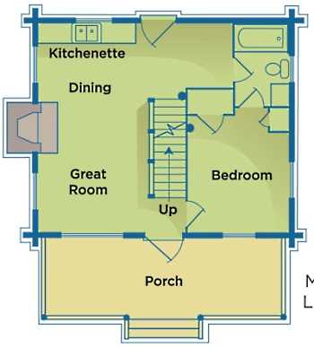 log cabin floor plans