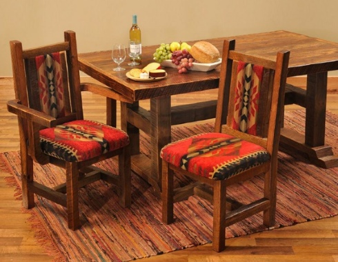 Log Cabin Furnishings Find The Look, Rustic Cabin Dining Chairs