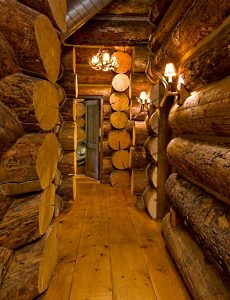 log cabin interior design