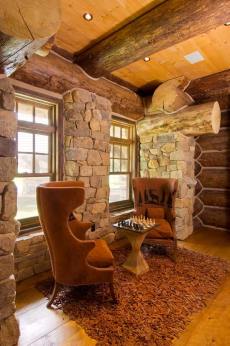 log cabin interior design