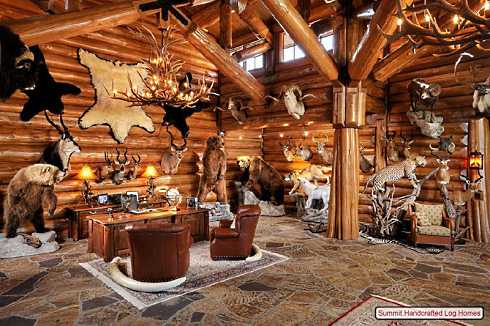 log home decorating