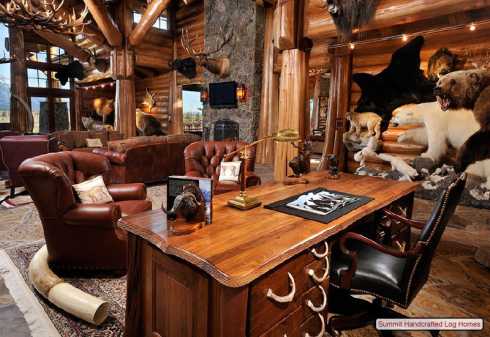 log home decorating