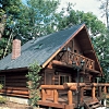 small log cabin