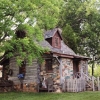 small log cabin