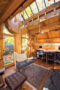 small log cabin