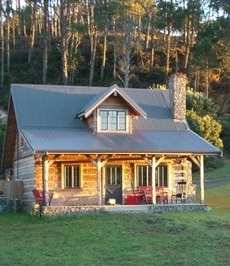 small log cabins