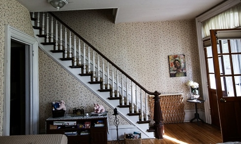 farmhouse stairway