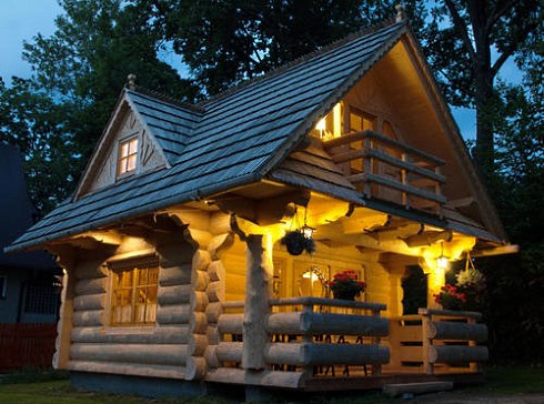 Tiny House Plans...Little Log Cottages!