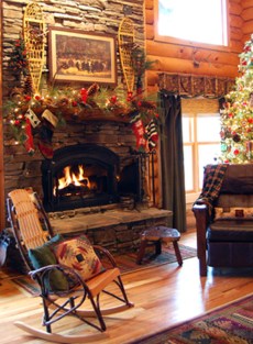 christmas decorating fireplace