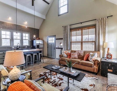 fishing cabin interior