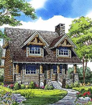 log cabin floor plan