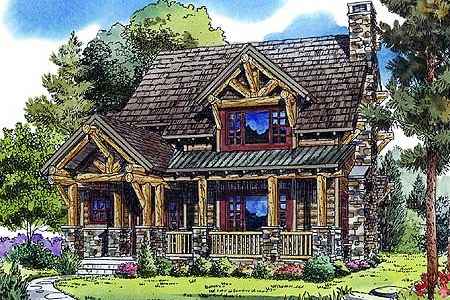 log cabin floor plan