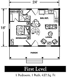 log cabin floor plans