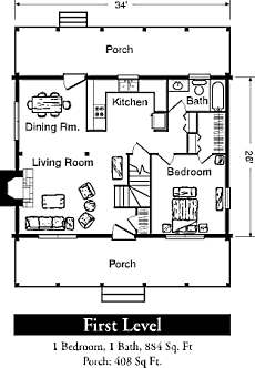 log cabin floor plans