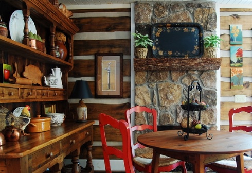 log cabin furnishings