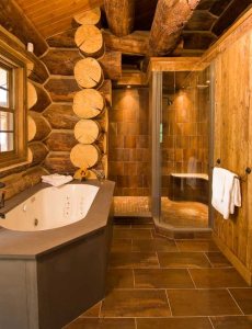 log cabin interior design