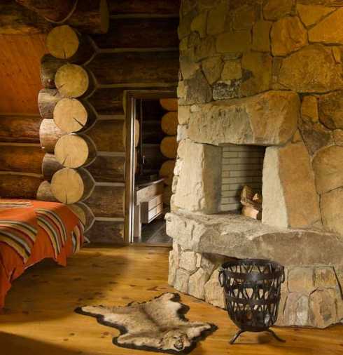 log cabin interior design