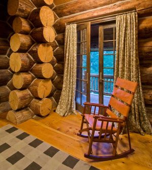 log cabin interior design