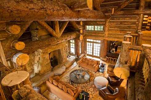 log cabin interior design