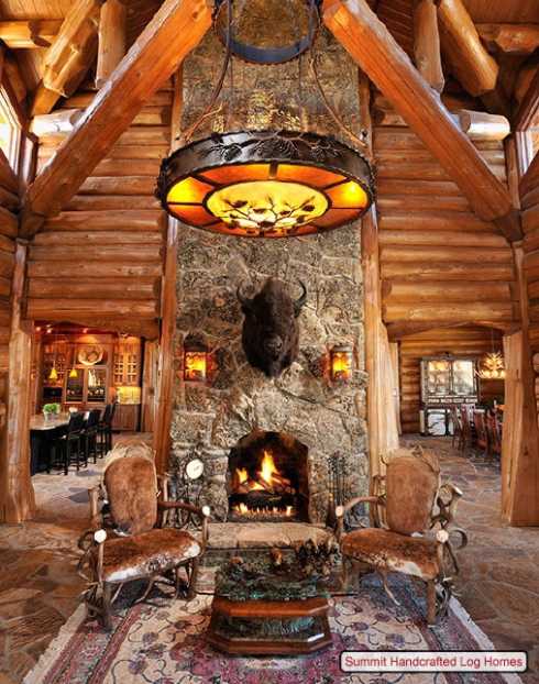 log home decorating