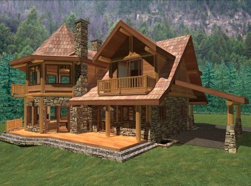 small log home