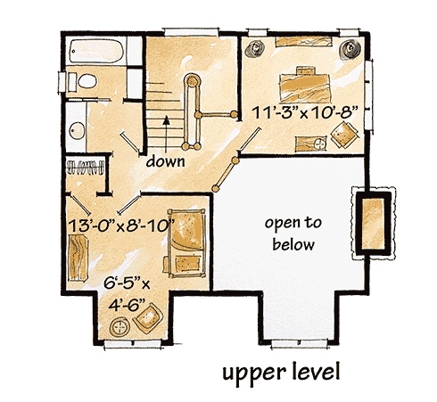 small log home plans