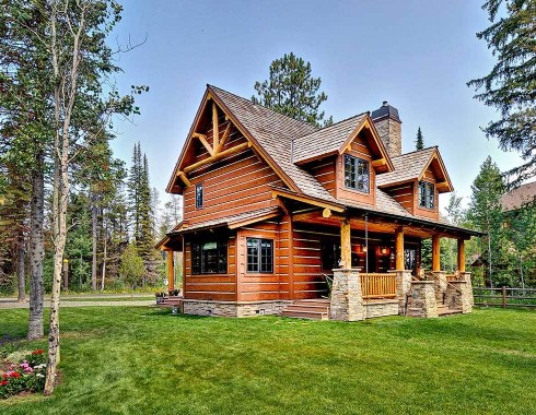 small log home