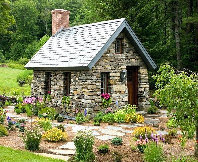 small stone cottages