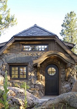 small stone cottages