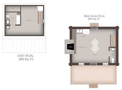 small cabin floor plans