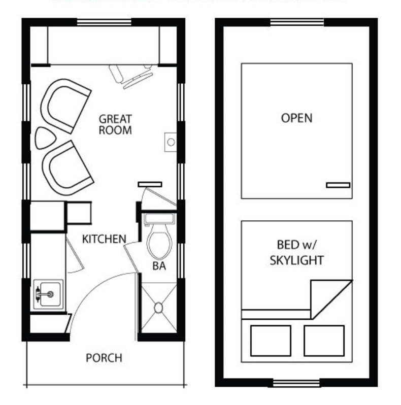 tiny fishing cabin plans